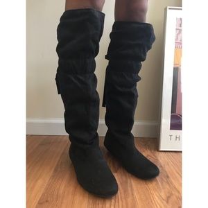 Knee high slouch boots